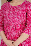 Ofably Women's Feeding Maternity Kurti's(Pink)(TUL021)